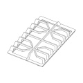 Grills - 3546392014 Grill cast Iron left [Electrolux Aeg]